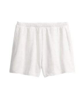 GARAGE White High Rise Relaxed Sweatshorts